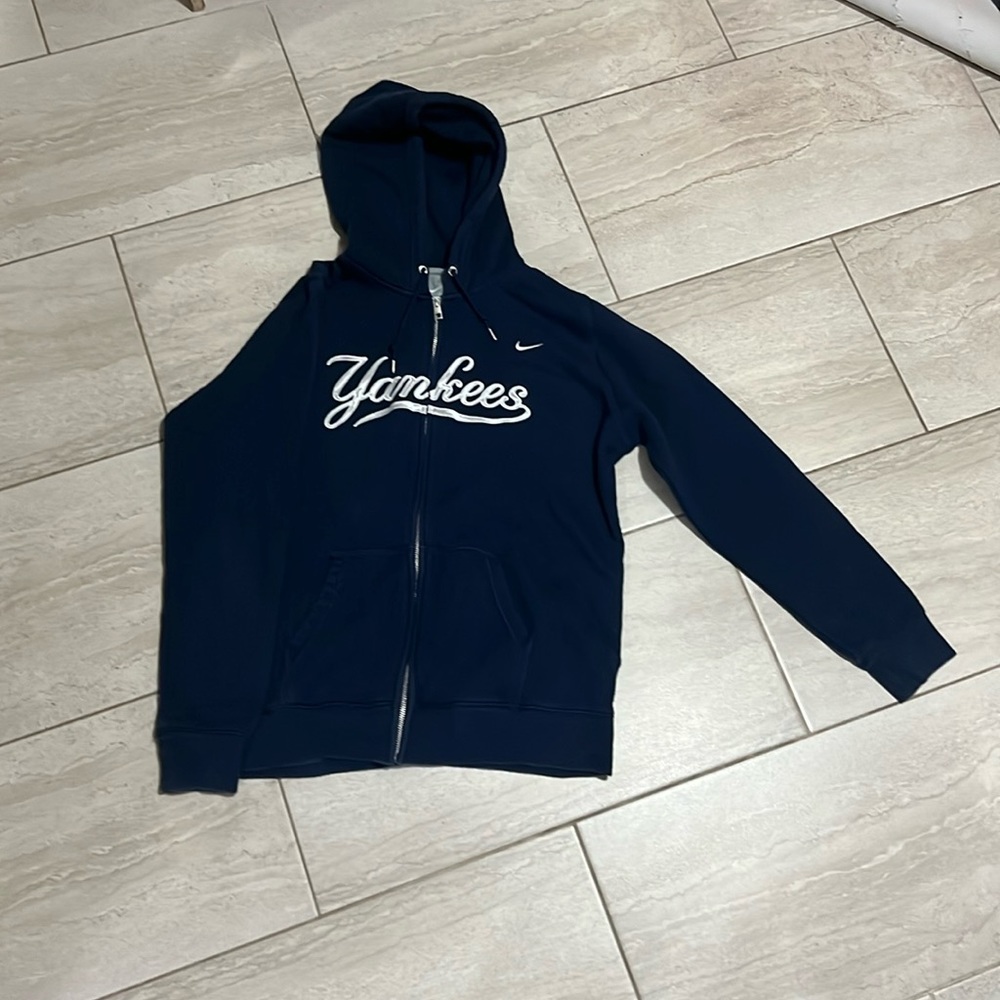 Selling a vintage dark navy blue Nike zip-up.